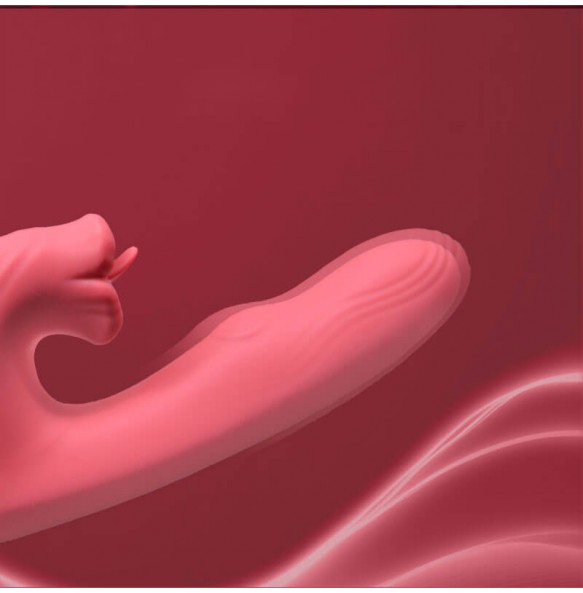 QUER - NANI Heating Licking AV Wand Vibrator (Chargeable - Red)